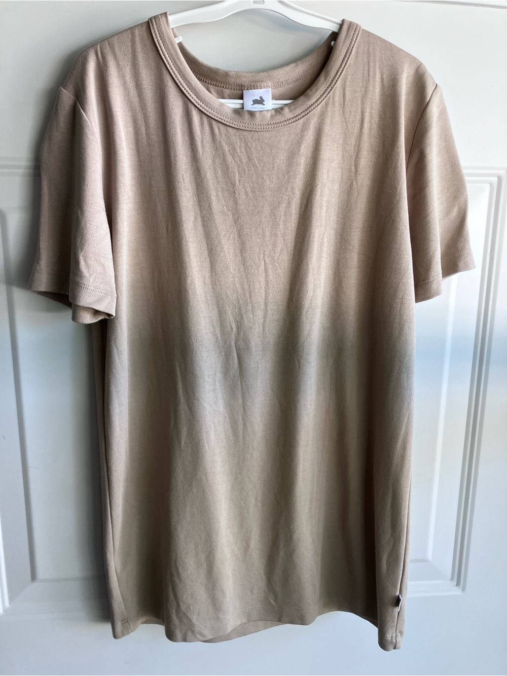 Little & lively tan tshirt size 11 12